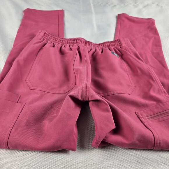 Figs Women's Quartz Scrubs Bottoms XXS/P Petite Breast Cancer Awareness Pink - Picture 5 of 5